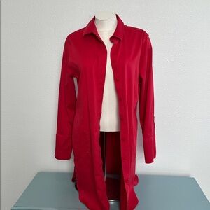 Chico's Vibrant Red Chic Stretch Shirt